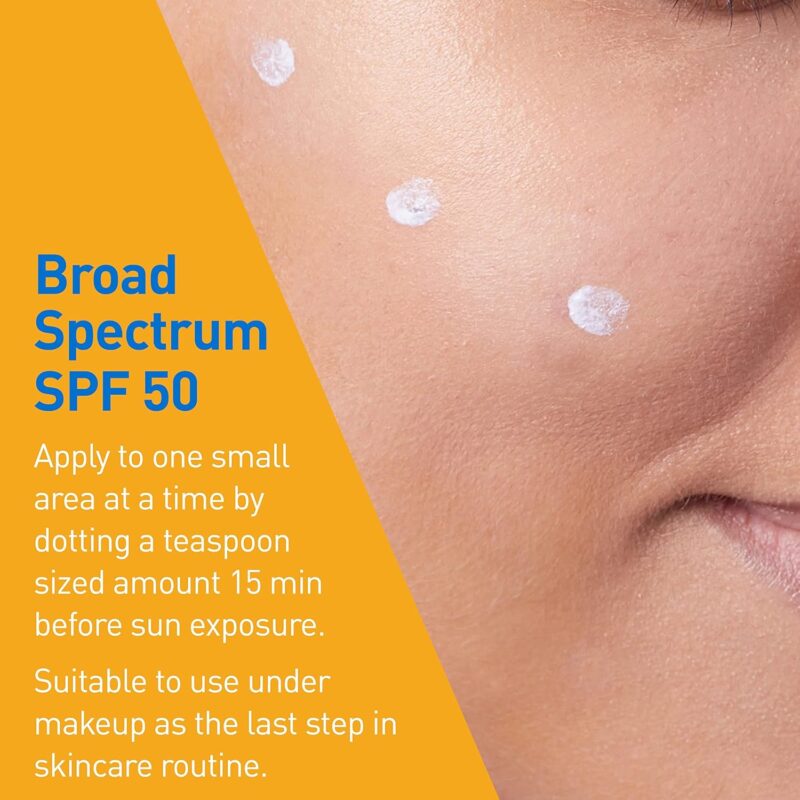 CeraVe 100% Mineral Sunscreen SPF 50 | Face sunscreen With Zinc Oxide & Titanium Dioxide | - Image 2